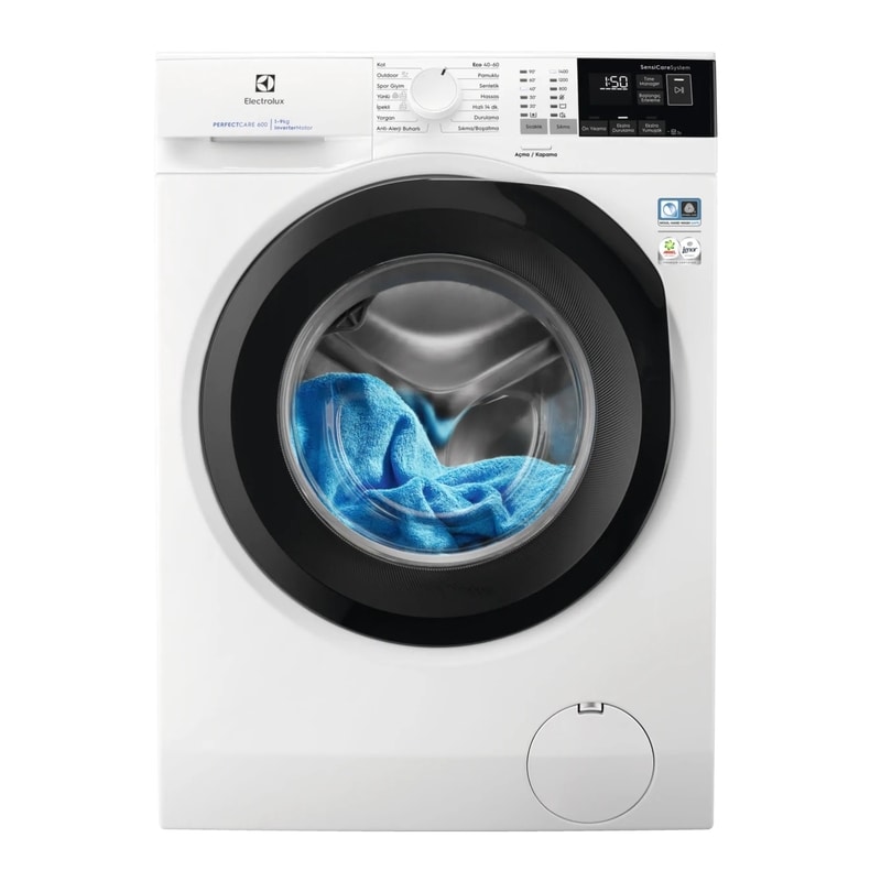 Electrolux EW6FN449BT 9 Kg 1400 Devir Beyaz Çamaşır Makinesi
